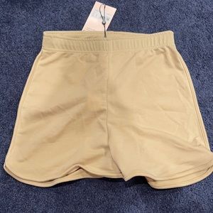 Misguided tan shorts